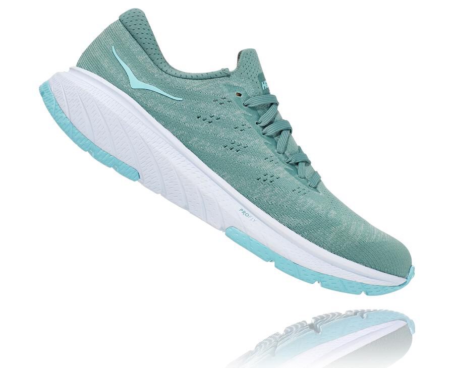 Zapatos Para Caminar Hoka One One Mujer Azules/Blancos - Cavu 3 - ILAH82104